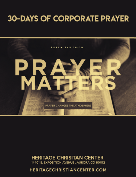 PRAYER MATTERS | 30-Days of Corporate Prayer FREE eBOOK